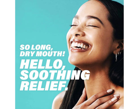 ACT Dry Mouth Moisturizing Gum, Sugar Free, Soothing Mint, 20 Count (Pack of 2)
