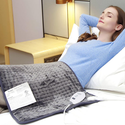 Ruqiji 17''x33'' XXXL King Size Heating Pad with 120 Minutes Auto Shut Off & 6 Temperature Settings for Pain Relief