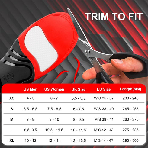 Plantar Fasciitis Insoles, RooRuns 280+ lbs High Arch Support Orthotics for Flat Feet, Pain Relief for Heavy Duty Use