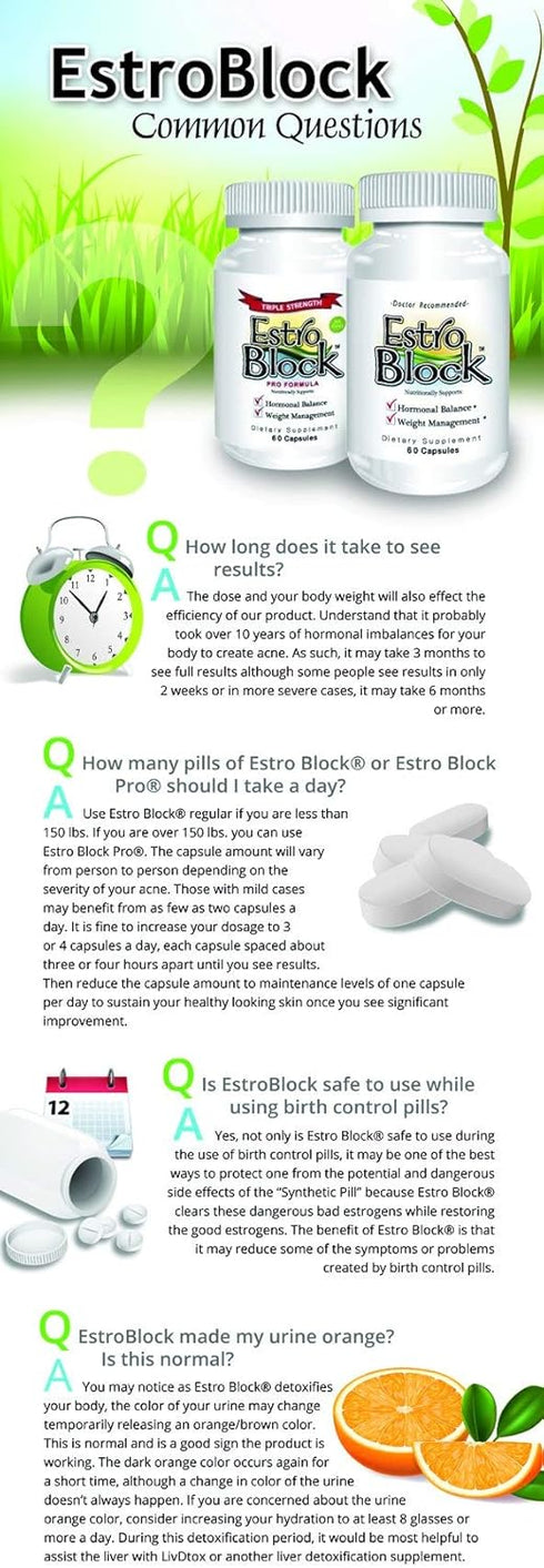 Estroblock PRO Triple Strength - 60 Capsules, DIM & Indole 3-Carbinol for Hormonal Balance, Acne
