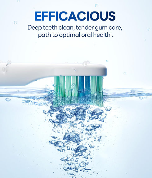Bymore Electric Toothbrush for Adults, Travel Sonic with 8 Replacement Heads, 5 Modes, 330 Days Charge