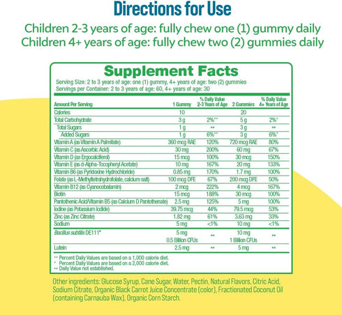 Culturelle Kids Probiotic Gummies, 60 Count, Digestive & Immune Support, Peach-Orange & Mixed Berry