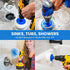 7 Pack Multi-Purpose Drill Brush Kit for Cleaning Bathrooms, Showers, Tubs, Tile, Floors, Sinks, Toilets