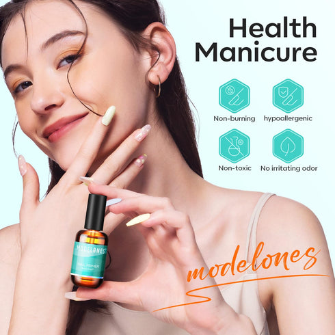 modelones Nail Primer, 15 ml Acid Free No Lift Bond Primer for Gel Polish Nail Supplies Set