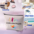PXTIDY Kayaker Kayaking Gift - Beach Kayak Canoe Lover Cosmetic Bag, Live Love Kayak Canvas Zipper Bag