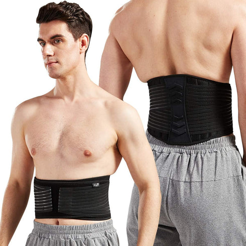 Lumbar Support Back Brace for Men and Women, Plus Size 50" - 70"