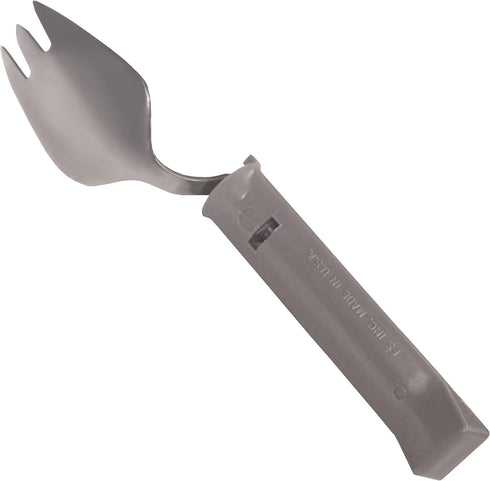 Set 4, Rehabilitation Advantage Swivel Spork Utensil of Angled Eating Utensils with Rotating Head for Easy Gripping