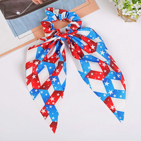 Women Hairbands, Elastic Running Sport Headband Accessories for 4th of July Stars Stripes Headwrap TS06N