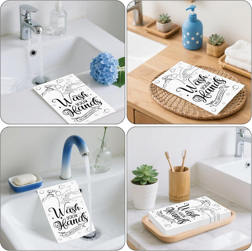 Xjoviative 100 PCS Disposable Hand Towels for Bathroom, Bathroom Guest Napkins Wash Your Hands Paper Towels Decorative