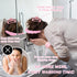 Wecoe Pink Blue Spa Headband And Wristband Set Skincare Headband For Washing Face Hair Claw Clips For Thick Hair Cute Puffy Sponge Bubble Makeup Headband Wrist Towels Scrunchies For Women Girls
