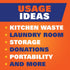 Hefty Ultra Strong Tall Kitchen Trash Bags, Blackout, Clean Burst, 13 Gallon, 110 Count