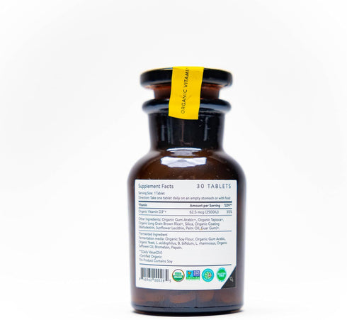 Movita Organic Vitamin D3 2500IU, Bottle