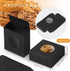 Chinco 30 Pcs Kraft Paper Box with Clear Window - Homemade Soap Boxes for Bakery Cookies, Gift Packaging, Black