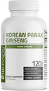 Bronson Korean Panax Ginseng | 120 Capsules - Supports Energy, Endurance, Vitality, Memory, and Mental Performance