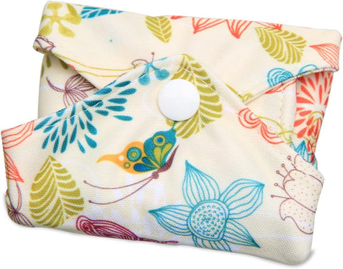 Teamoy 11.6" Reusable Washable Sanitary Pads, 6Pcs Cloth Menstrual Napkins with Wet Bag for Heavy Flow or Overnight Use
