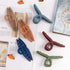 Whaline Hair Claw Clip, 6 Color Hair Jaw Clamp Clips, 4.3 Inch Nonslip Strong Hold Matte Butterfly Clip