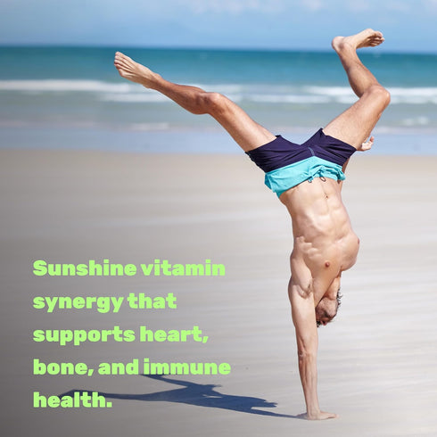 DEAL SUPPLEMENT Sunshine Vitamin D - 10000 IU Vitamin D3 with K2 MK7, Easy to Swallow for Bone & Immune Support