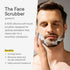 VWMYQ Silicone Face Scrubber for Men, Waterproof Facial Cleansing Brush for Exfoliating and Skin Care (White)