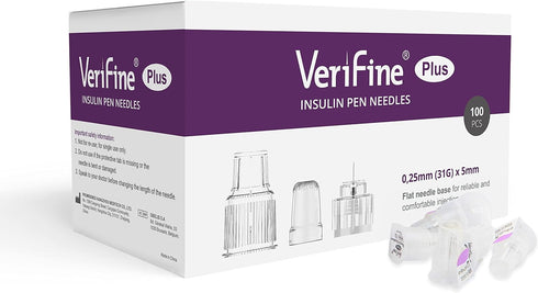 Insulin Pen Needles 31G 5mm, Diabetic Needles for Insulin Injections, Compatible with Most Pens, 100 Count.
