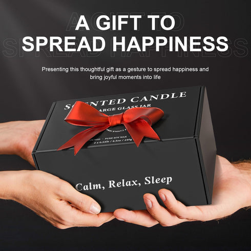 Set (1.1lb, 480g) Scented Candles for Men, BOYUJK Candles for Home Scented, Candle for Stress Relief and Promote Sleep