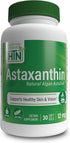 Health Thru Nutrition Astaxanthin Triple Strength 12mg 30 Softgels | AstaZine from Algae for Skin and Vision Support