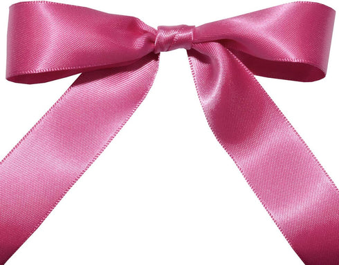 Morex Ribbon Double Face Satin Ribbon 7/8" x 50 YD Raspberry Rose for Gift Wrapping, Birthday Gift Cards, Satin Dress,