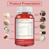 Magnesium Gummies 600mg per Serving - Magnesium Glycinate 400mg and L-Threonate 200mg, Sugar Free Supplement