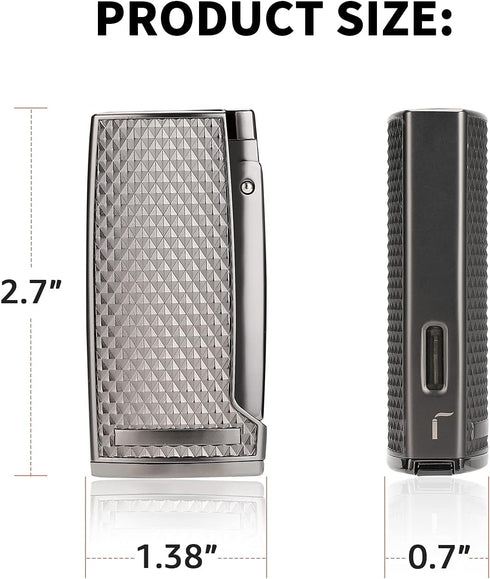3 Jet Flame Butane Torch Lighter with Punch