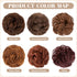 SARLA 2PCS Messy Hair Bun Hair Pieces, Wavy Curly Synthetic Updo Extensions for Women (Light Auburn)