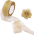 1.5 Inches Wide Gold Sheer Organza Chiffon Ribbon for Gift Wrapping, Bouquet Crafts, 50 Yards/Roll