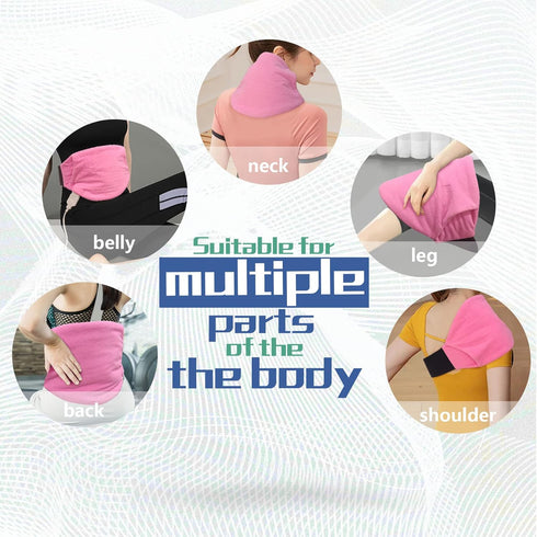 Heating Pad Wrap for Lower Back Pain Relief, 3 Heat Settings, Auto-Off, Machine Washable, Moist Dry Heat Options - W01