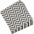 Disposable 2-ply Party Napkins - Striped Chevron Polka Dot Beverage Napkins for Birthday, 60-Count (Black)