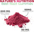 Beet Root Soft Chews, Vegan Heart Health Support Supplement, Pomegranate Raspberry Flavor, 60 Count