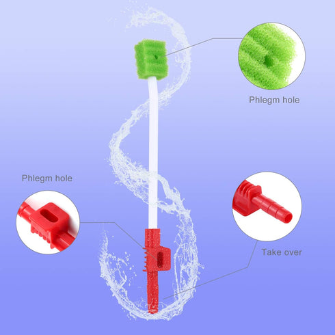 Disposable Oral Swabs Suction Tube for Patients, Sputum Cleaning (20 Pcs)