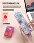 2 Pack Travel Pill Organizer, Pill Box for Purse, 10 Compartments Container by M Muchengbao