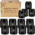 Set 12 Pack,Black, Set Howemon Scented Candle Candle for Home Scented, Odor Eliminating, Stress Relief, Long Lasting