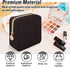 Iqimott Nylon Mini Makeup Bag, Preppy Small Cosmetic Pouch, Waterproof Zipper Purse for Women and Girls