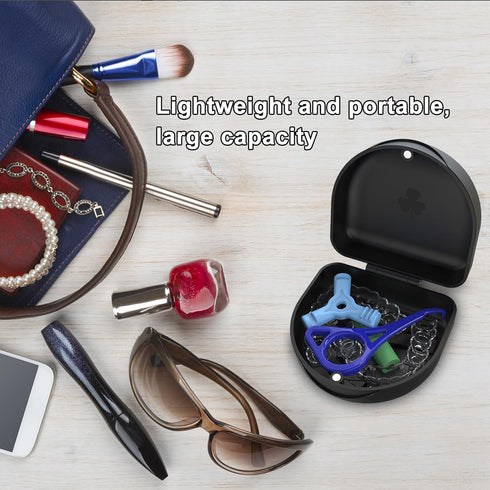 Retainer Case Denture Case: BVN Orthodontic Dental Case, Slim Braces Case, Mouth Guard Case, Denture Box, Teeth Aligner