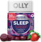 OLLY Max Strength Sleep Gummy, 10mg Melatonin, L-Theanine, Chamomile, Lemon Balm, Sugar