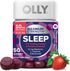OLLY Max Strength Sleep Gummy, 10mg Melatonin, L-Theanine, Chamomile, Lemon Balm, Sugar