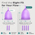 Set 12 Reusable Menstrual Cup - The Most Reliable Medical Grade Silicone Period Cups - Comfortably use for Hours (Small