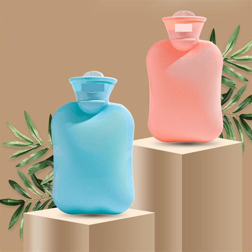 LENmzpomA Hot Water Bag,Hot-Water BagThick Hot Water Bottles Portable Rubber Winter Hot Water Bag Warm Water