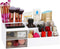 LETURE Makeup Vanity Organizer Box, Desk Organizer for Cosmetic Storage - Bathroom Counter Makeup for Eyeshadows,