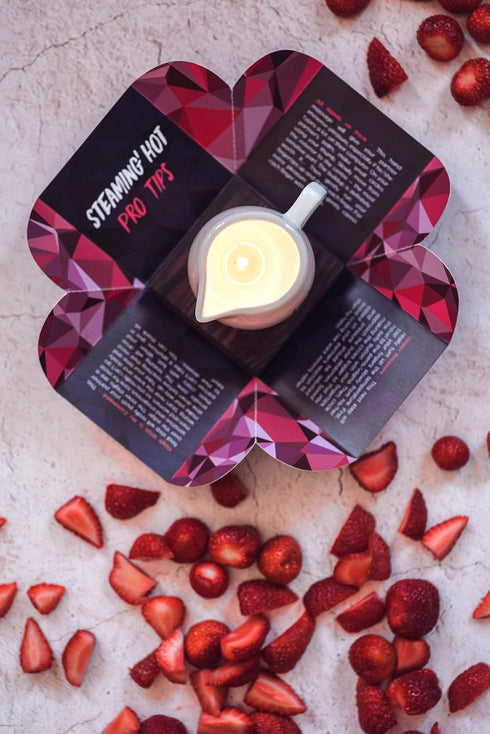Kissable Massage Oil Candle Sensual and Romantic Melt Massage Candles for Pleasant and Relaxing Massages (Wild