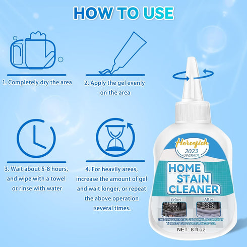Home Remover Gel, 8 Fl Oz Washing Machine Cleaner for Household Use, Mold Cleaner for Tiles, Grout, Sinks, Kitchen