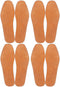 Absorbent Ultra Thin Pigskin Leather Insoles for Stinky Feet, Foot and Shoe Odor Inserts, 4 Pair