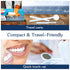 3 Pieces Dental Tools Set, Professional Disposable Plastic Dental Hygiene Cleaning Kit, including Dental Mirror, Probe