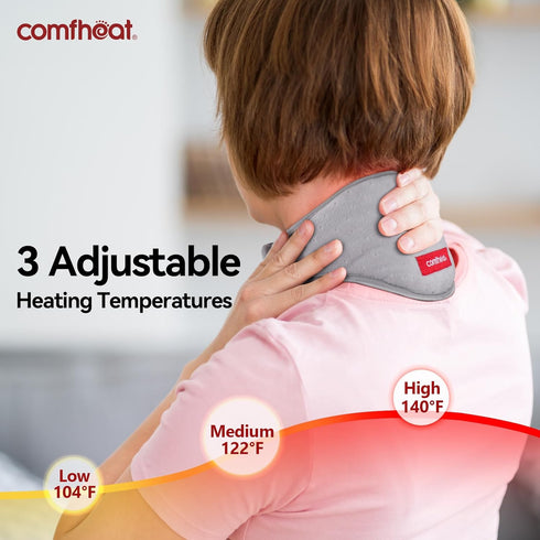 Neck Pain Relief Heated Brace with Vibration Massage Support