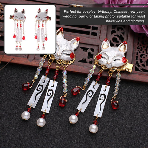 KALLORY Japanese Hair Pin, Chinese Hair Clip Kimono Accessories, Geisha Antiquity (1 Pair)