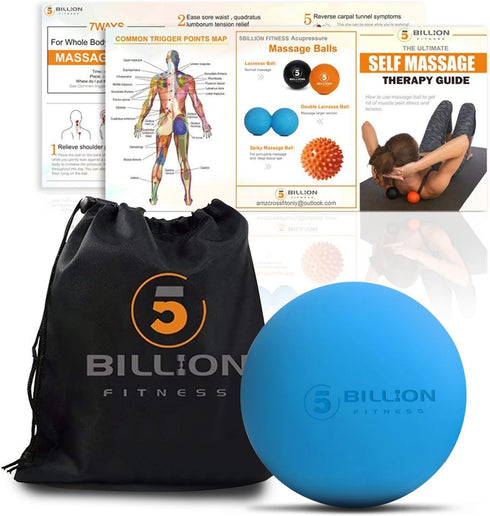 Massage Lacrosse Balls for Myofascial Release, Peanut Massage Ball, Mobility Ball for Physical Therapy - Deep Tissue